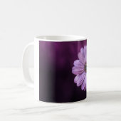 紫色の花の開花 コーヒーマグカップ (正面左)