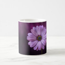紫色の花の開花 コーヒーマグカップ