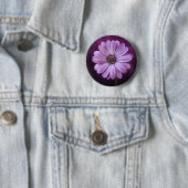 紫色の花の開花 缶バッジ (インサイチュ)