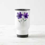 紫色の花の魅力 トラベルマグ (中央)