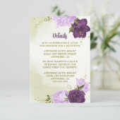 紫色の花は緑離れ色 エンクロージャーカード (スタンド正面)