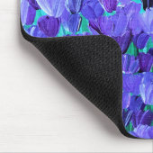 紫色の花びら マウスパッド (コーナー)