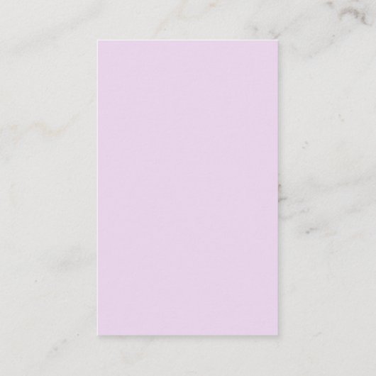 紫色の花を持つユニコーン 名刺 (裏面)