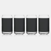 紫色の花を持つ植物のスケッチ ガラス缶 (左)