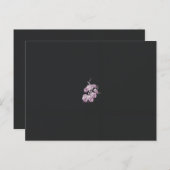 紫色の花を持つ植物のスケッチ ポストカード (正面/裏面)