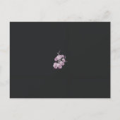 紫色の花を持つ植物のスケッチ ポストカード (正面)