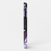 紫色の花を持つ美しい黒人女性 Case-Mate iPhoneケース (裏面/左)