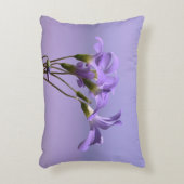 紫色の花アクセント枕 アクセントクッション (正面(垂直))