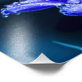 紫色の花アフター春雨 フォトプリント            (角)