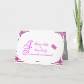 紫色の花イースターカード シーズンカード (裏面)