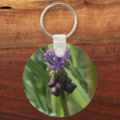 紫色の花キーチェーン キーホルダー (正面)