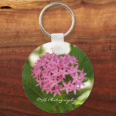紫色の花キーチェーン キーホルダー (正面)