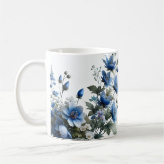 紫色の花コーヒー茶マグカップ コーヒーマグカップ