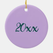 紫色の花サマー自然撮影フローラ セラミックオーナメント (裏面)