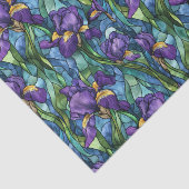 紫色の花ステンドグラス効果の切り離し 薄葉紙 (詳細)