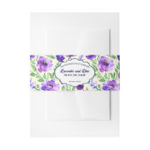 紫色の花ソープベリーバンド 招待状ベリーバンド (正面例)