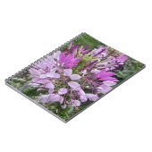 紫色の花ノート ノートブック (左側)