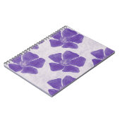 紫色の花ノート ノートブック (左側)