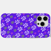 紫色の花パターンiPhone 15 Pro Maxケース Case-Mate iPhoneケース (裏面 (横))