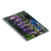 紫色の花フォトノートブック ノートブック (右側)