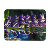 紫色の花フォトマグネット マグネット (横)