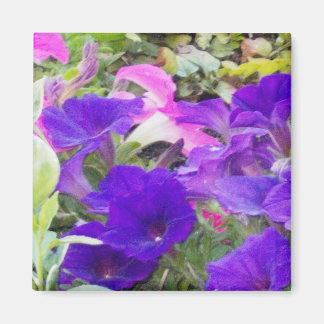 紫色の花フォトマグネット マグネット