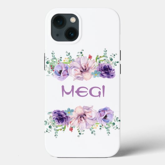 紫色の花マスクケース – メイトiPhoneケース Case-Mate iPhoneケース (裏面)