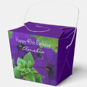紫色の花写真聖書第40回誕生日 フェイバーボックス (正面)