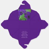 紫色の花写真聖書第40回誕生日 フェイバーボックス (見開き)