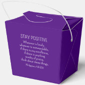 紫色の花写真聖書第40回誕生日 フェイバーボックス (裏面)