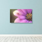 紫色の花写真 キャンバスプリント (インサイチュ (ウッドフロア))