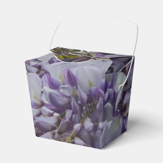 紫色の花取り出し特典ボックス フェイバーボックス (正面サイド)