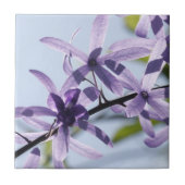 紫色の花器タイル タイル (正面)