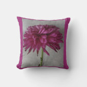 紫色の花弁花 クッション (正面)