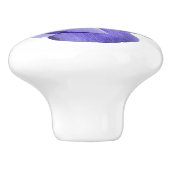 紫色の花引き出しキャビネットノブの引っ張り セラミックノブ (側面)