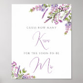 紫色の花数キス ポスター (正面)