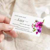 紫色の花数ゲームキスカード プレイスカード