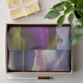 紫色の花月と湖の反射 薄葉紙 (ギフト)