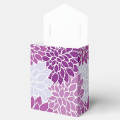 紫色の花柄ありがとう フェイバーボックス (オープン)