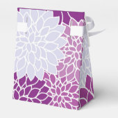 紫色の花柄ありがとう フェイバーボックス (裏面サイド)