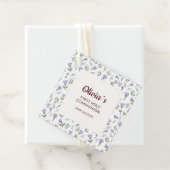 紫色の花柄の最初の聖餐式 フェイバータグ (インサイチュ)