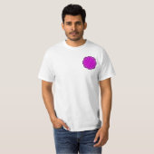 紫色の花柄 Tシャツ (正面フル)