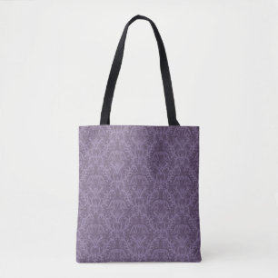紫色の花模様の壁紙2 トートバッグ