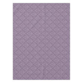 紫色の花模様の壁紙 テーブルクロス (正面)