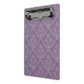 紫色の花模様の壁紙 ミニクリップボード (アングル2)