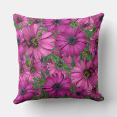 紫色の花模様 クッション (裏面)