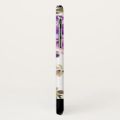 紫色の花模様(モノグラム) Case-Mate iPhoneケース (裏面/左)