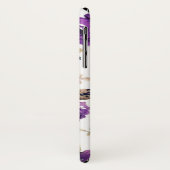 紫色の花模様(モノグラム) Case-Mate iPhoneケース (裏面/左)