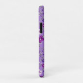 紫色の花模様 Case-Mate iPhoneケース (裏面/右)