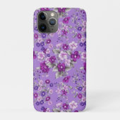 紫色の花模様 Case-Mate iPhoneケース (裏)